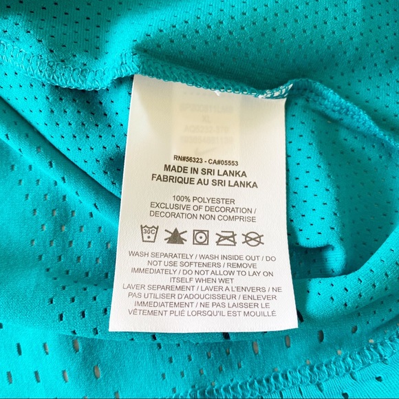 NIKE Aeroswift Dri-Fit Mesh Racerback Tank Top Teal XL NEW NWOT - Picture 5 of 7